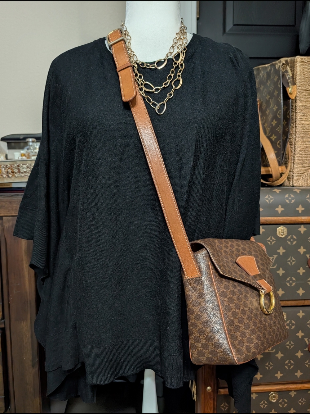 Michael Kors Black Tunic Top